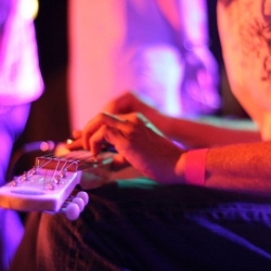 Open Playing my steel at the Bell House